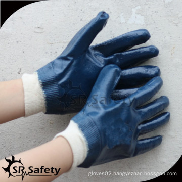 SRSAFETY oil-resistant safety gloves working glove CE/safety gloves